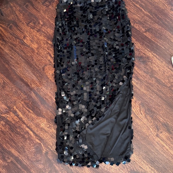 House of Harlow 1960 Black Sequin Two-Piece Maxi Dress - Picture 6 of 9